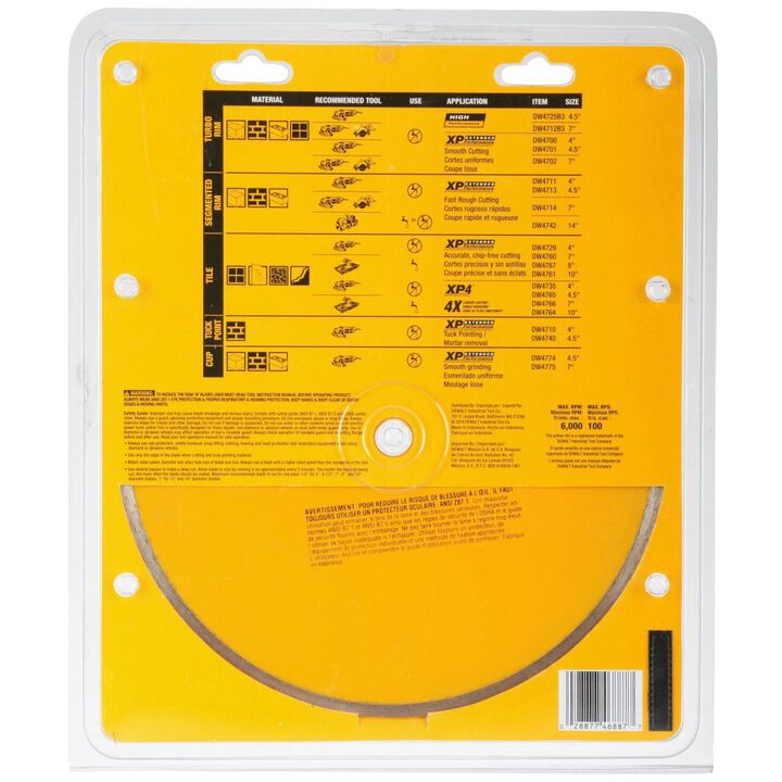 DeWalt DW4761 10IN CERAMIC TILE BLADE
