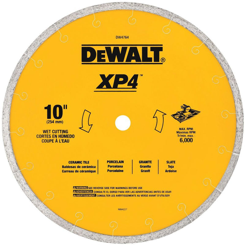 DeWalt DW4764 10IN PREMIUM PORCELAIN TILE BLADE