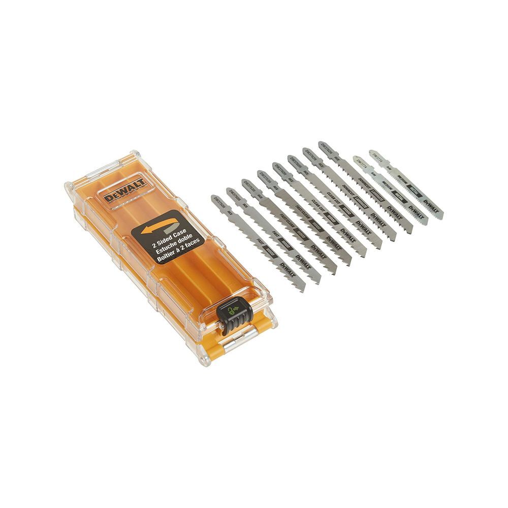 DeWalt DW3741C 10 PC T-SHANK JIG SAW BLADE SET W/CASE