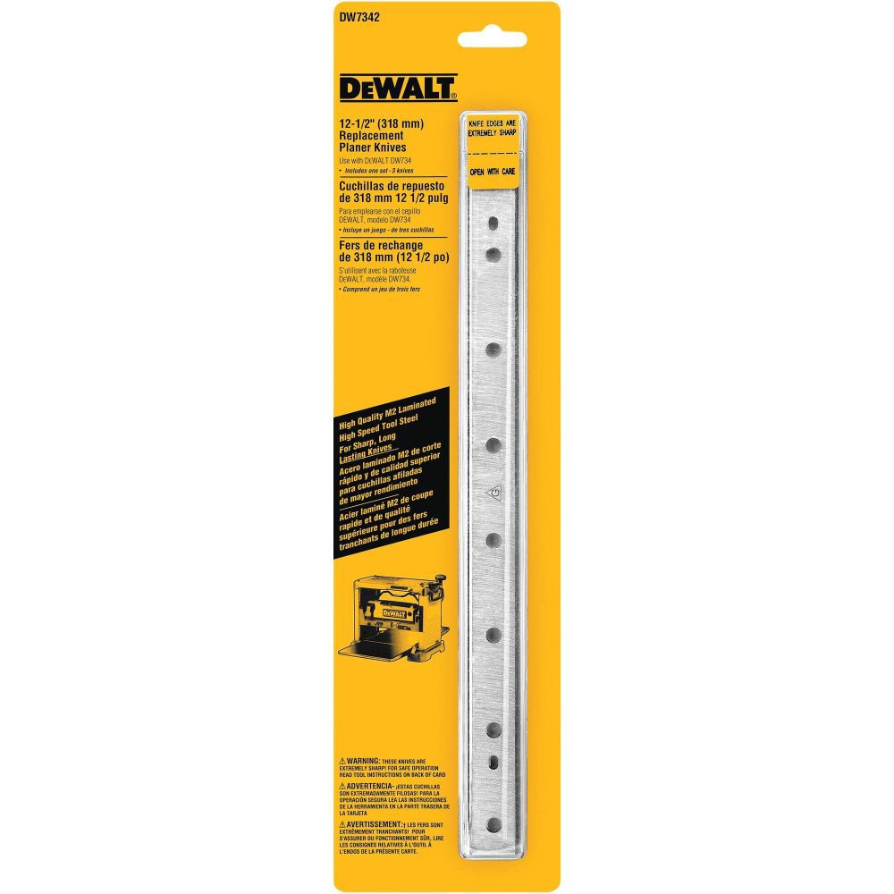 DeWalt DW7342 12-1/2IN DISPOSABLE PLANER KNIVES