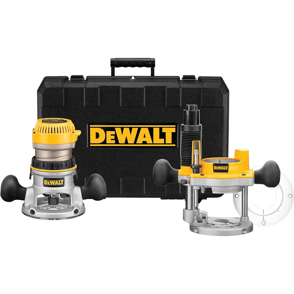 DeWalt DW618PK 2-1/4 HP VS FIXED & PLUNGE BASE ROUTER K