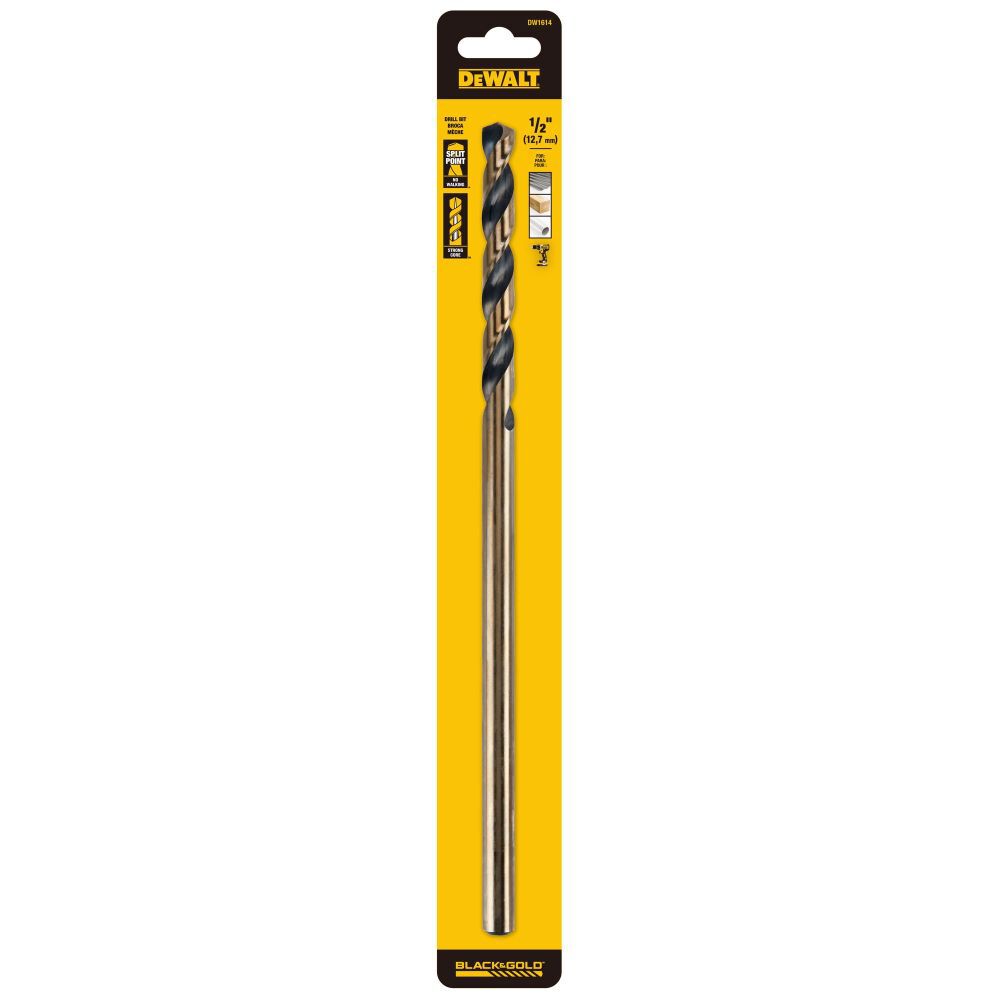 DeWalt DW1614 1/2 X 12IN AIRCRFT BLK OXIDE DRILL BIT