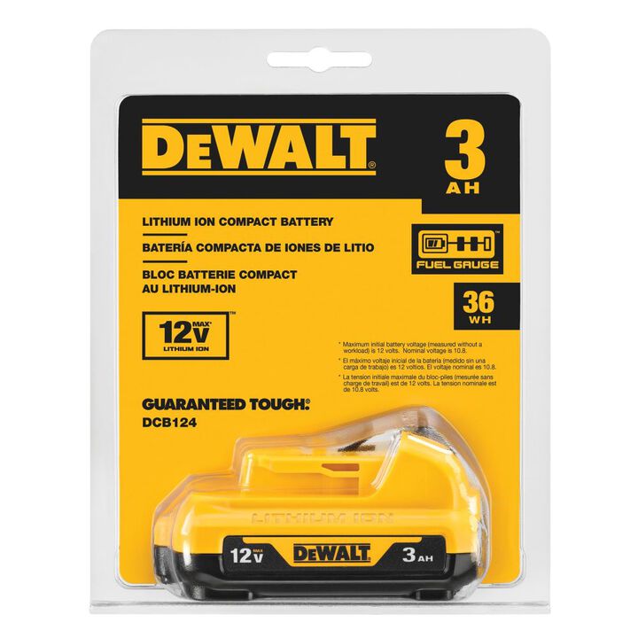 DeWalt DCB124 12V MAX LITHIUM ION BATTERY