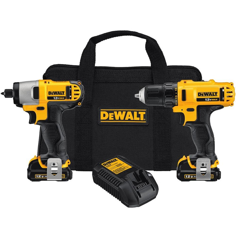 DeWalt DCK211S2 12V MAX Li-LON DRILL / IMPACT COMBO KIT