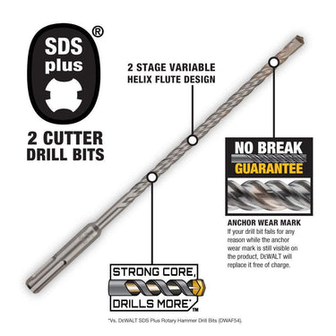 DeWalt DW5416 1/4 x 2 x 4 SDS+ 2C