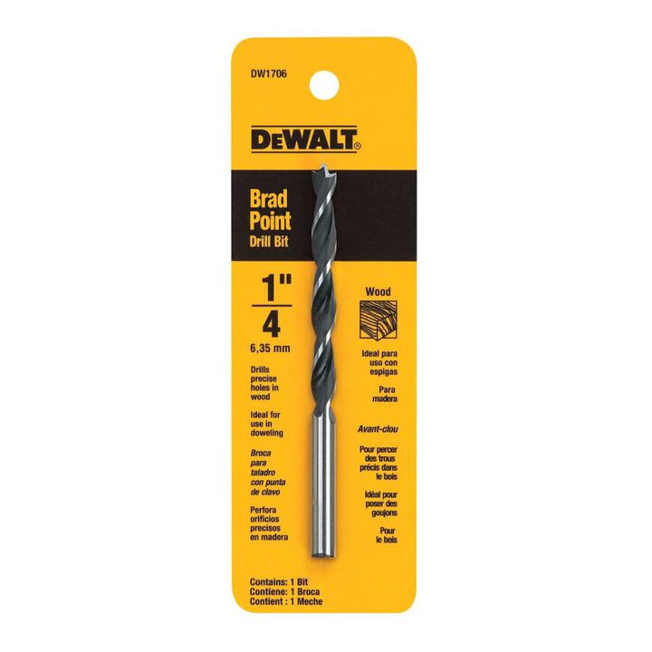 DeWalt DW1706 1/4 BRAD POINT