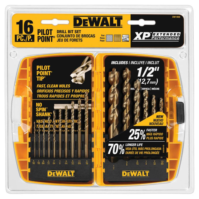 DeWalt DW1956 16PC DRILLING PILOT POINT SET STC