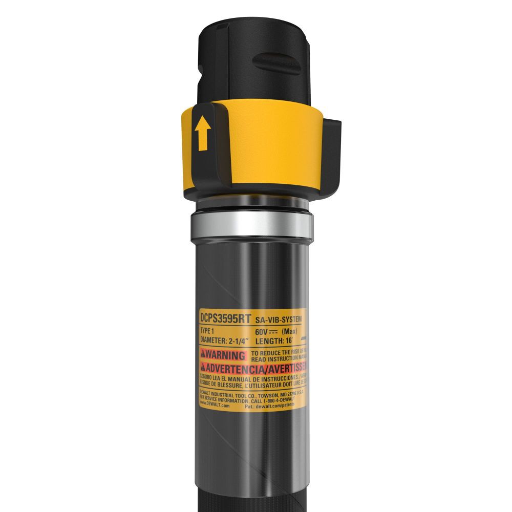 DeWalt DCPS3595RT Rubber Tip 2.25 IN VIBRATOR HEAD-16FT SHAFT