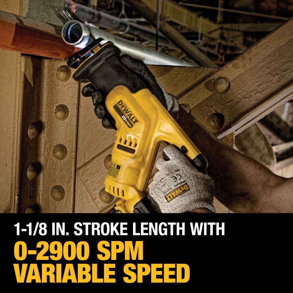 DeWalt DCS387D1 20V MAX COMPACT RECIP SAW KIT (2.0Ah)