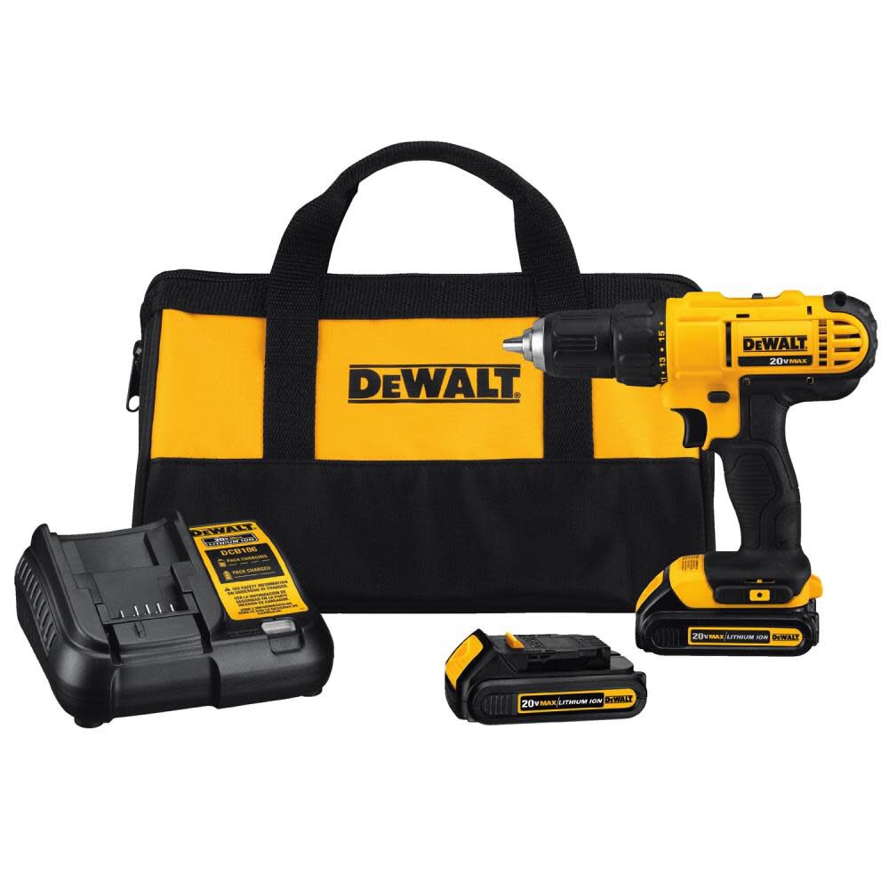 DeWalt DCD771C2 20V MAX LI-ION COMPACT DRILL/DRIVER KIT