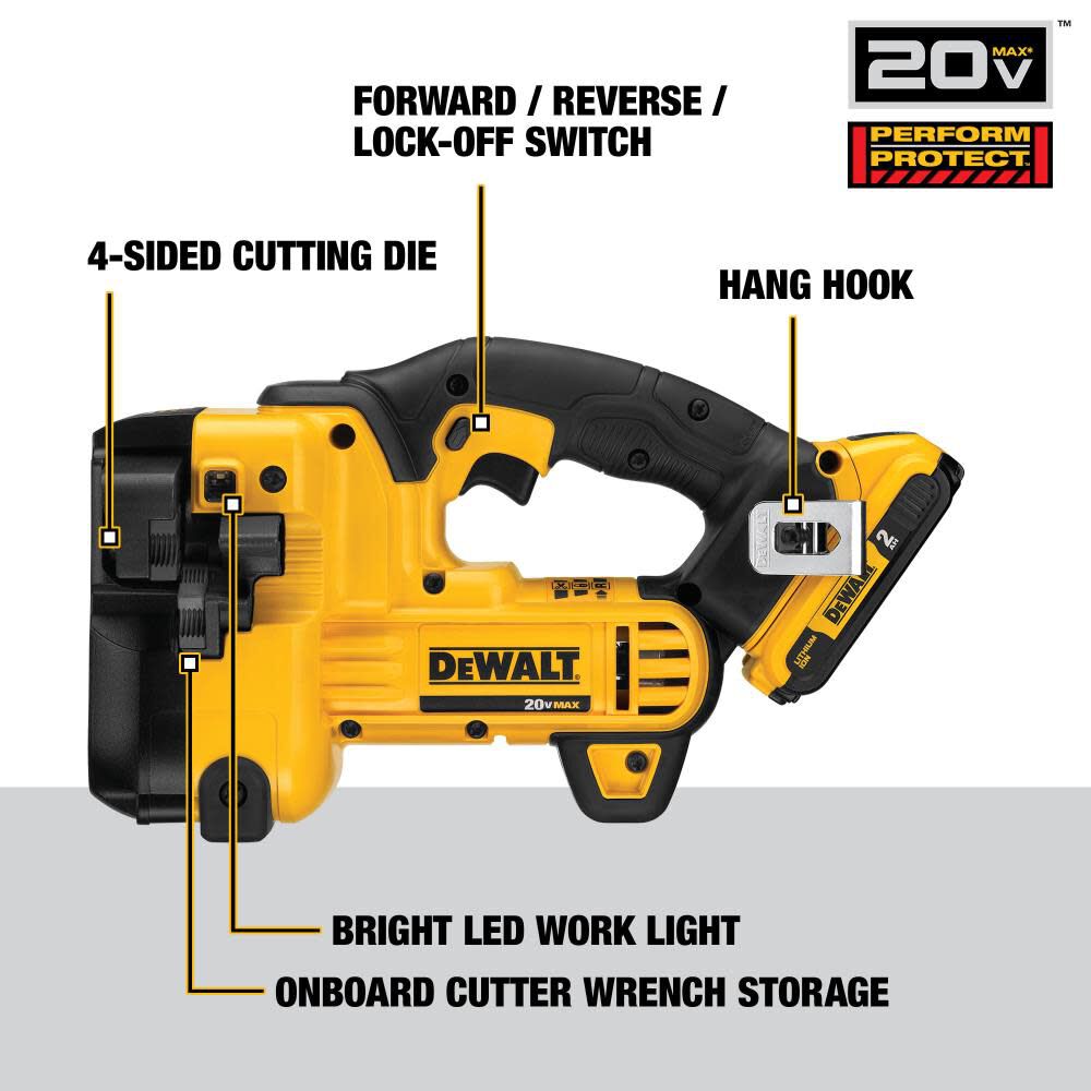 DeWalt DCS350D1 20V CORDLESS THREADED ROD CUTTER KIT