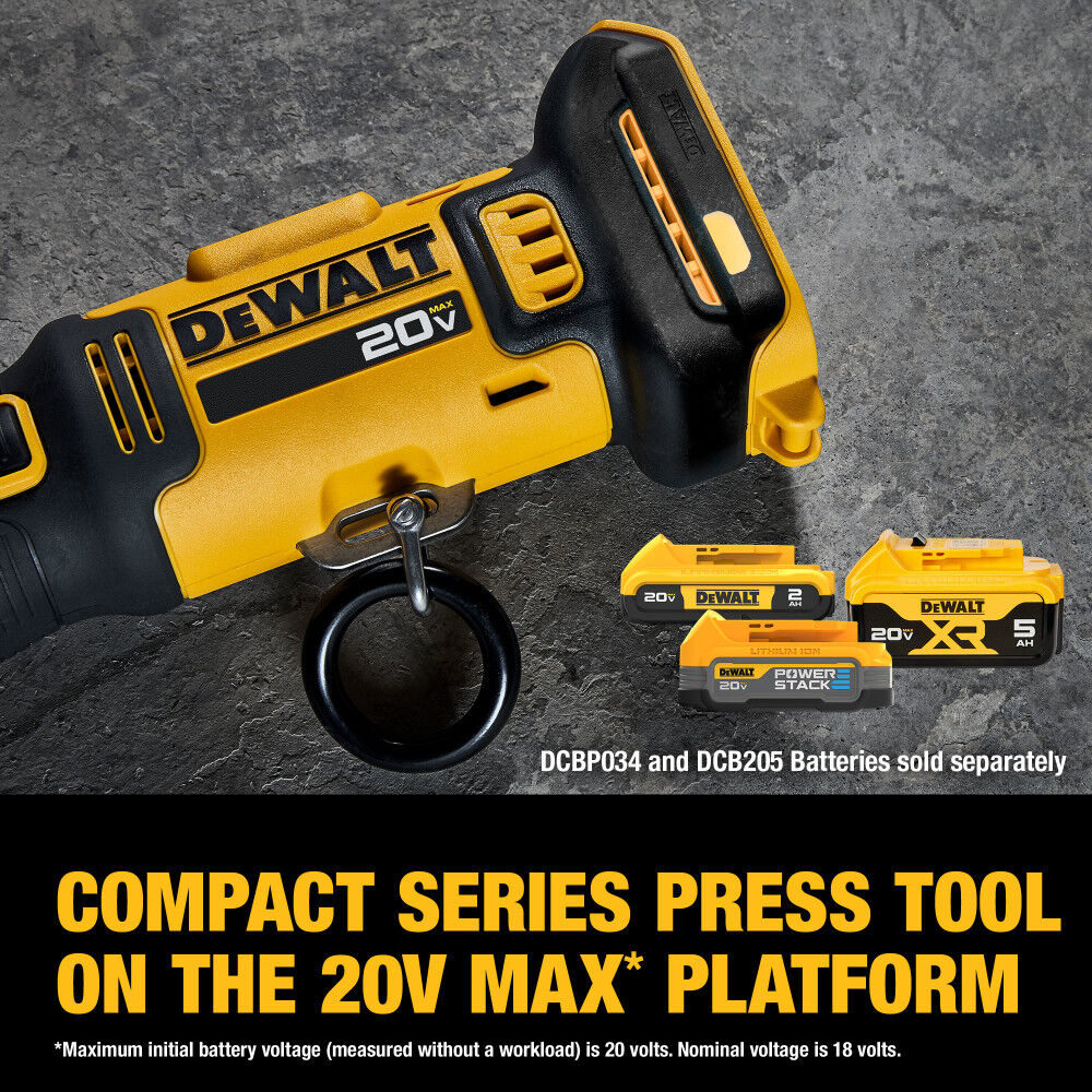 DeWalt DCE210D2K 20V COMPACT PRESS TOOL W/ JAWS