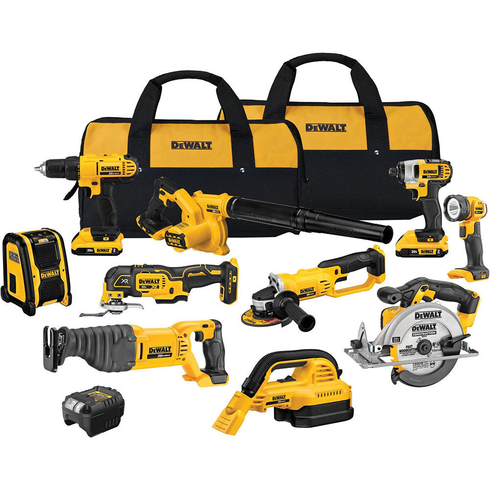 DeWalt DCK1020D2 20V MAX LI-ION 10-TOOL COMBO KIT