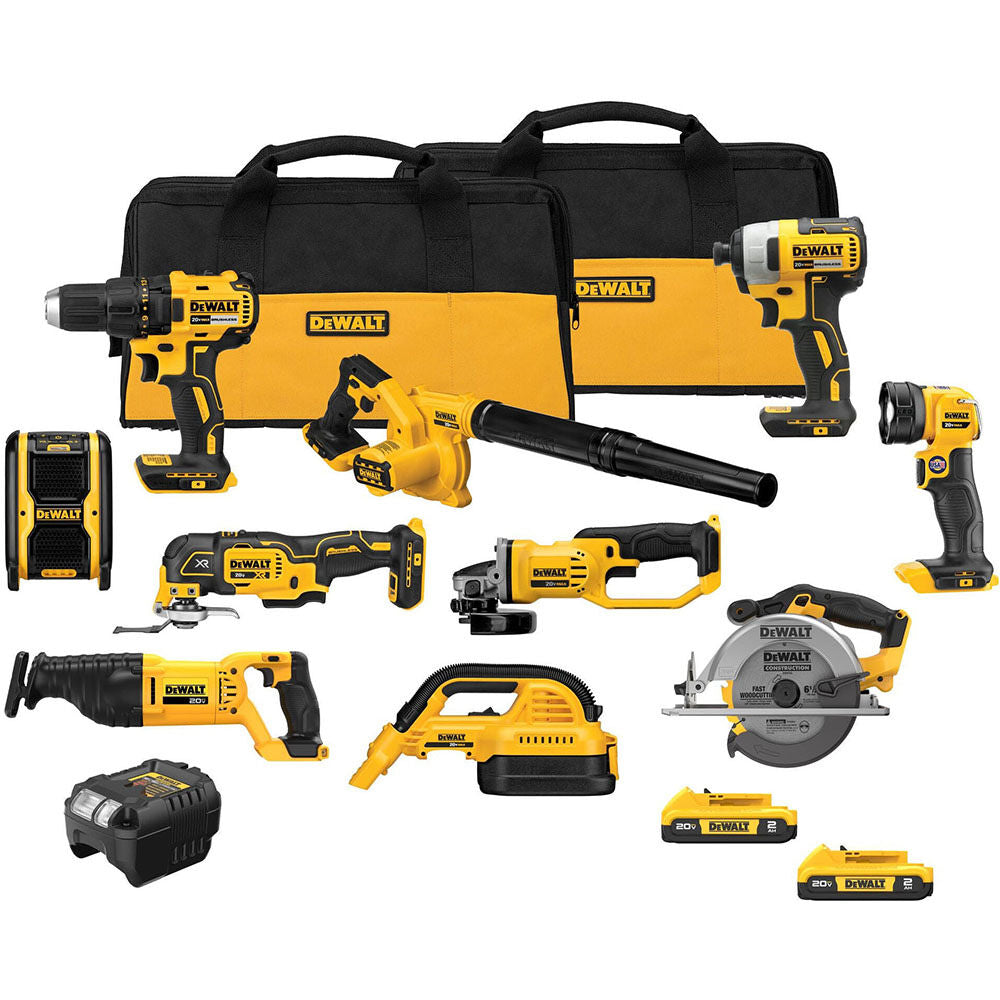 DeWalt DCK1021D2 20V MAX 10-TOOL COMBO KIT
