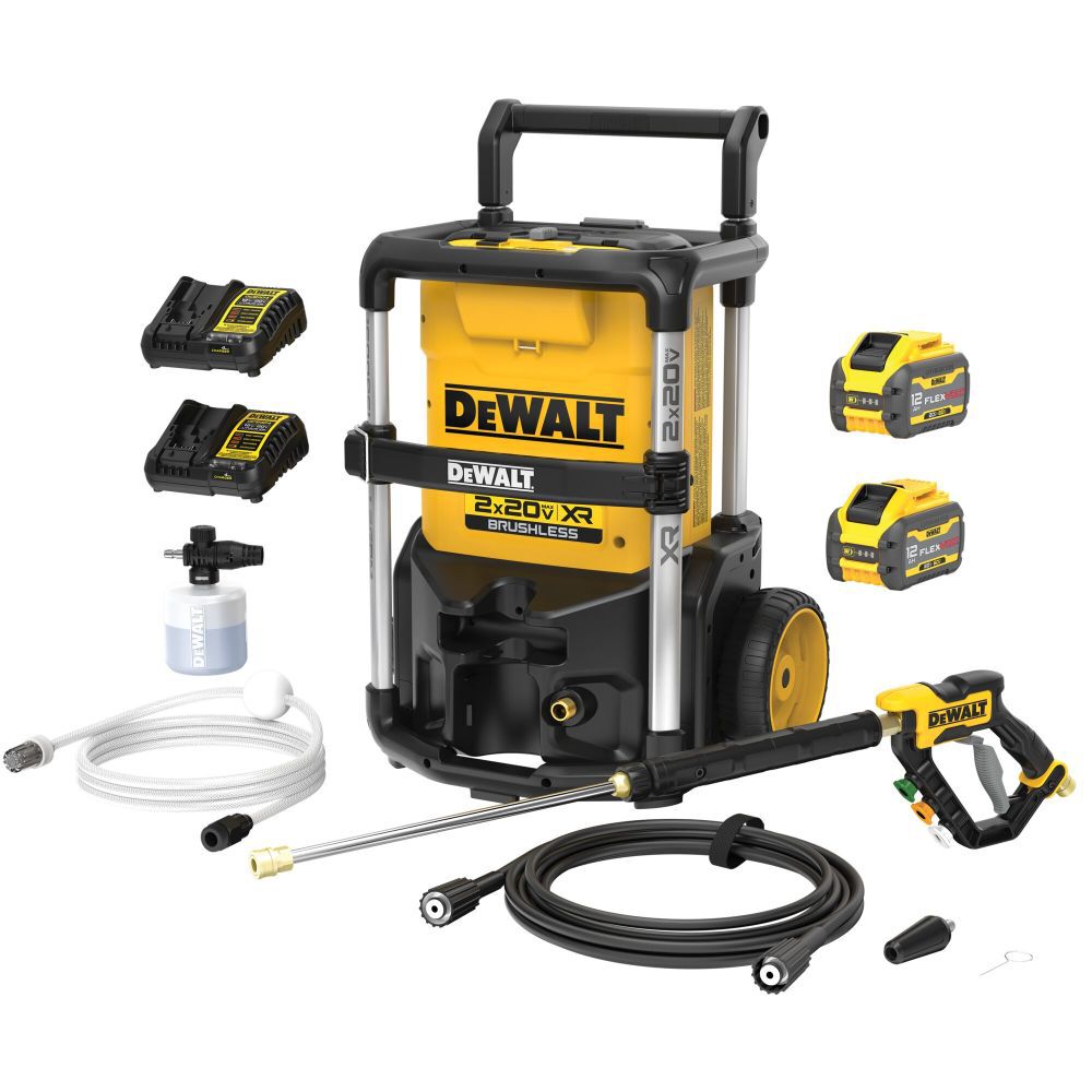 DeWalt DCPW1600Y2 DW 2X20V 1600 PSI PRESSURE WASHER