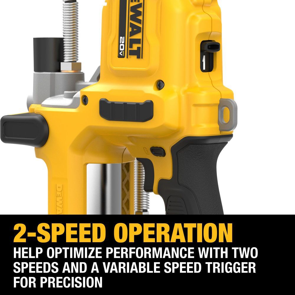 DeWalt DCGG581GD1 20V MAX Cordless 2-Speed Grease Gun Kit