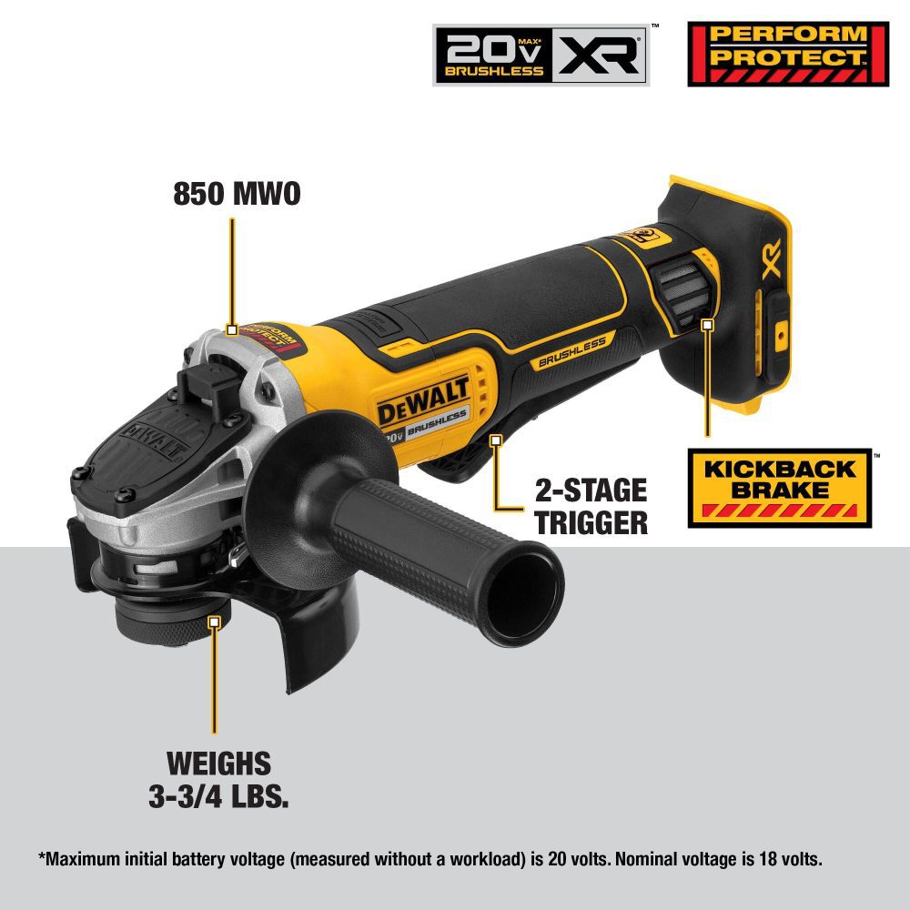DeWalt DCK231E2 20V MAX BRUSHLESS DRILL AND GRIND