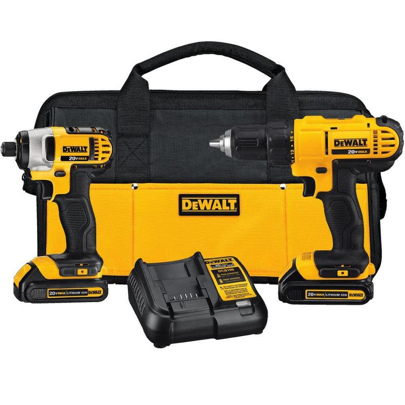 DeWalt DCK240C2 20V MAX LI-ION COMPACT 2-TOOL COMBO KIT