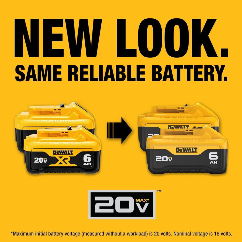 DeWalt DCB206-2 20V MAX 6.0 AH LI-ION BATTERY 2PK