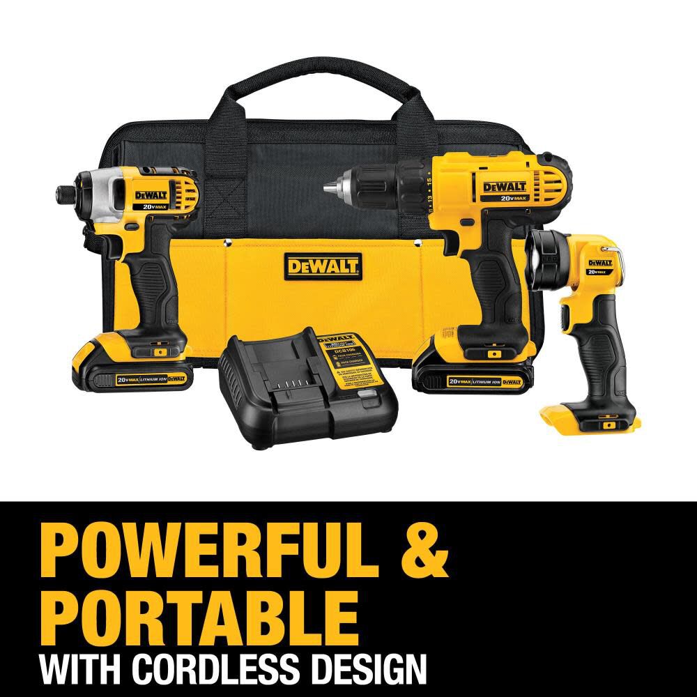 DeWalt DCK340C2 20V MAX LI-ION COMPACT 3TOOL COMBO KIT