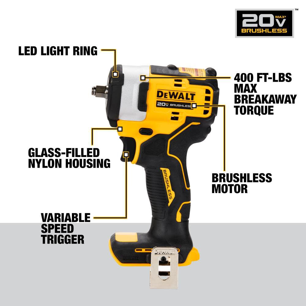 DeWalt DCF913B 20V 3/8 CMPCT IMP WRENCH (TOOL ONLY)