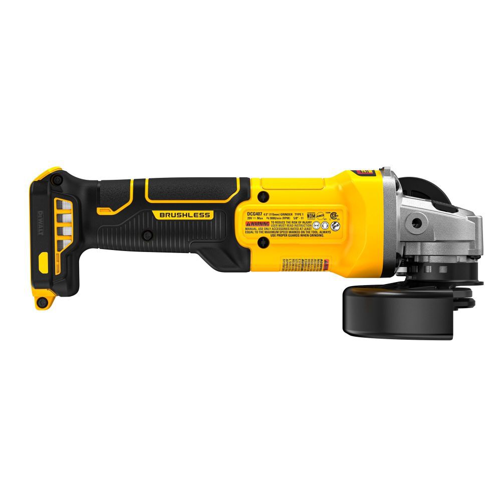 DeWalt DCG407B 20V MAX BL 4.5IN ANGLE GRINDER