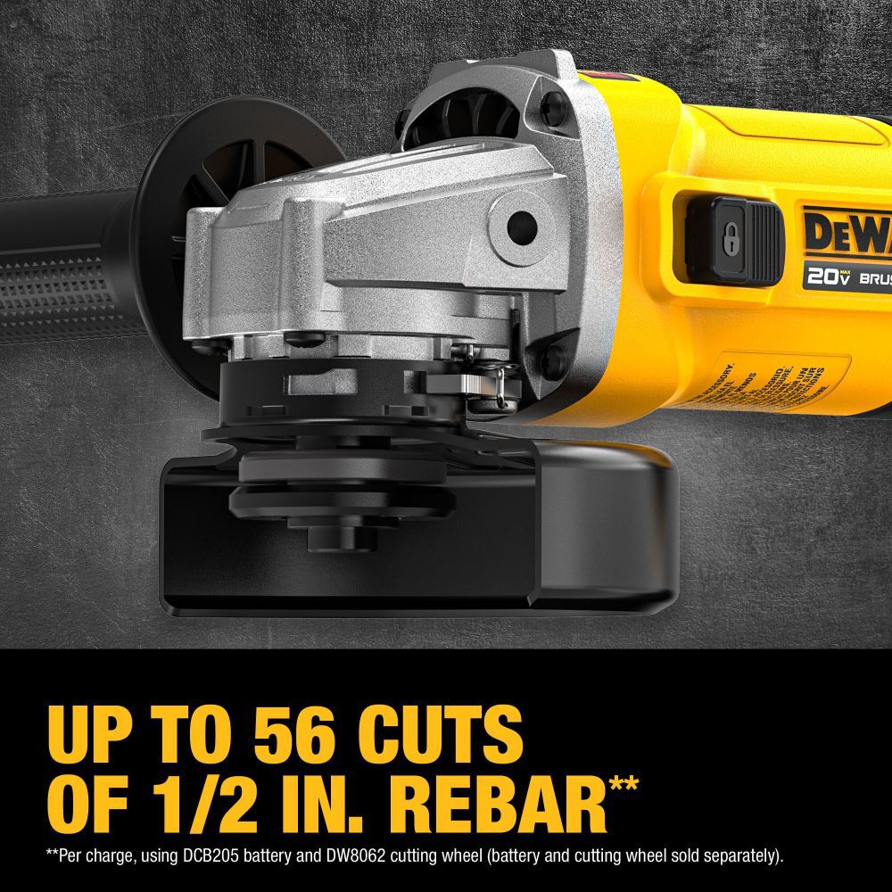 DeWalt DCG407P1 20V BL 4.5 IN ANGLE GRINDER - 5AH KIT