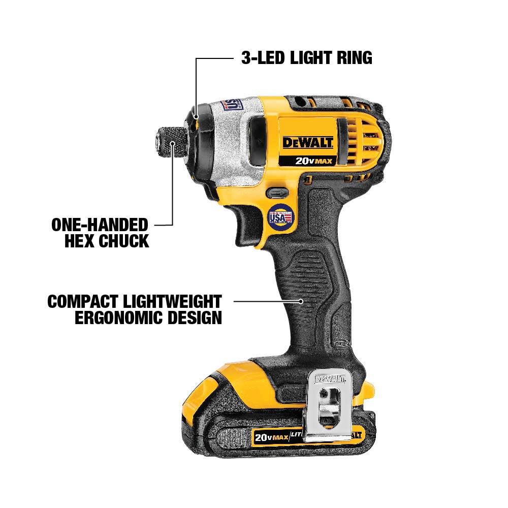 DeWalt DCK280C2 71V COMPACT DRILL / IMPACT DRIVER COMBO