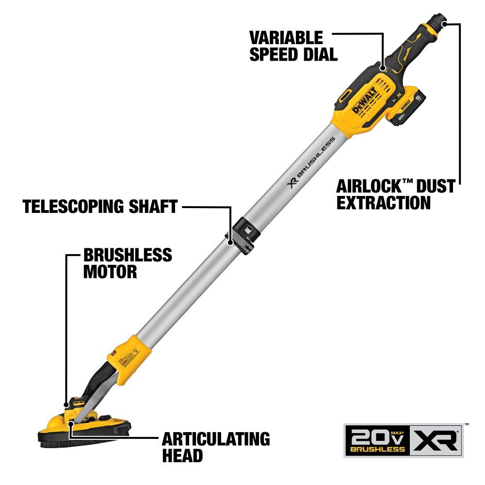 DeWalt DCE800P1 20V MAX CORDLESS DRYWALL SANDER K
