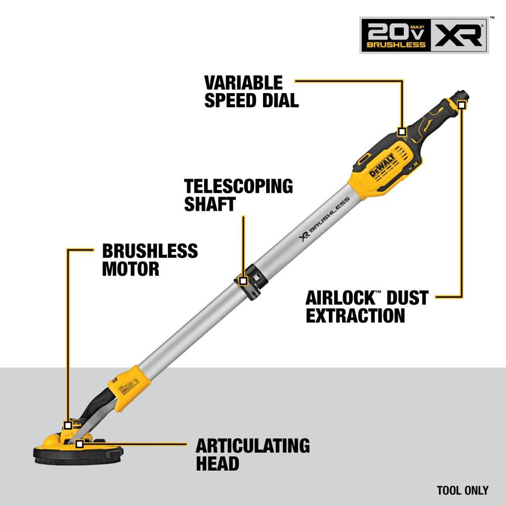 DeWalt DCE800P2 20V MAX DRYWALL SANDER KIT