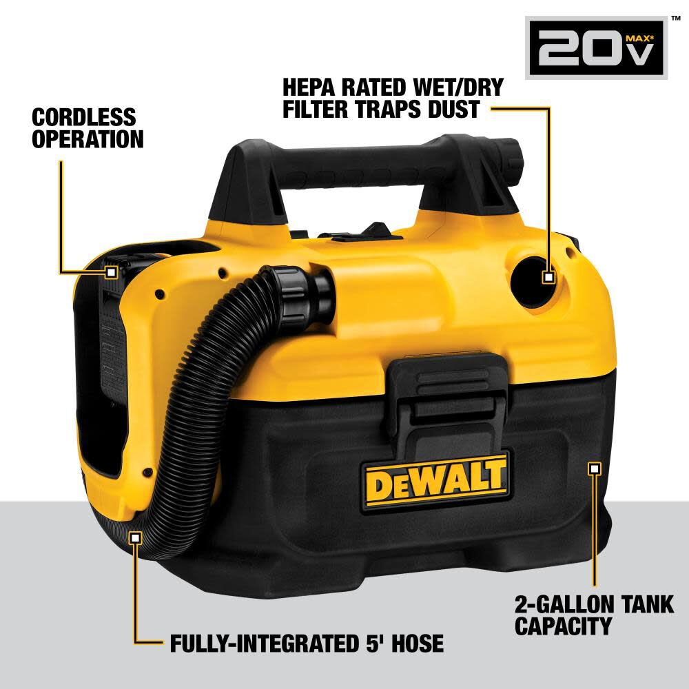 DeWalt DCV580H 20V MAX CORDLESS WET/DRY VAC