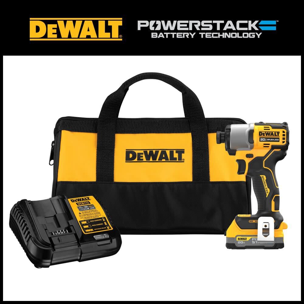 DeWalt DCF840E1 DEWALT 20V BRUSHLESS IMPACT DRIVER KIT