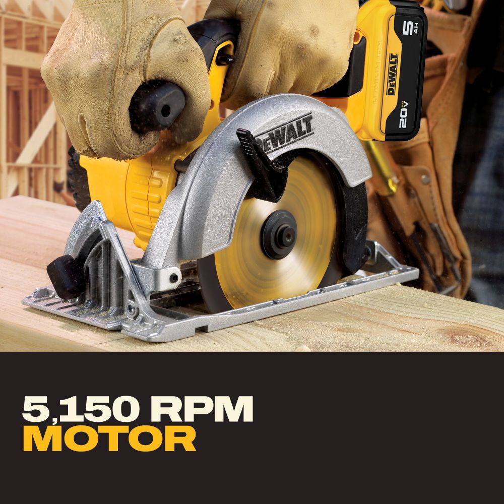DeWalt DCS391P1 20V MAX 6-1/2IN CIRCULAR SAW KIT(5.0AH)