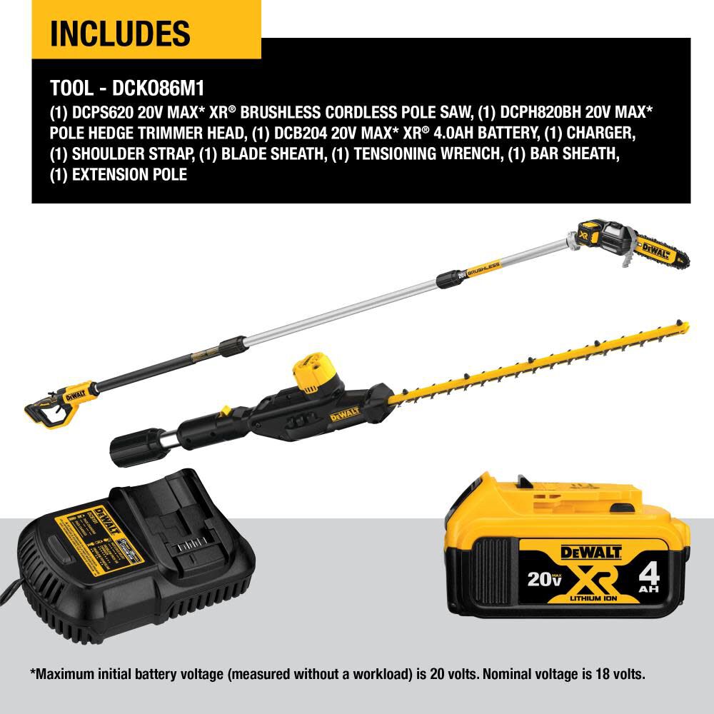 DeWalt DCKO86M1 DW 20v 4.0ah COMBO KIT DCPH820 DCPS620