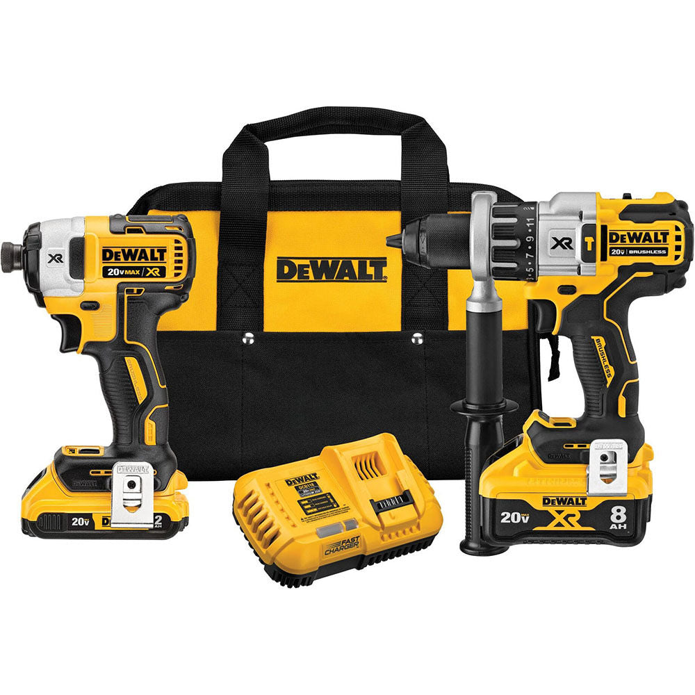 DeWalt DCK299D1W1 20V BL 2-TOOL KIT (2AH/8AH)