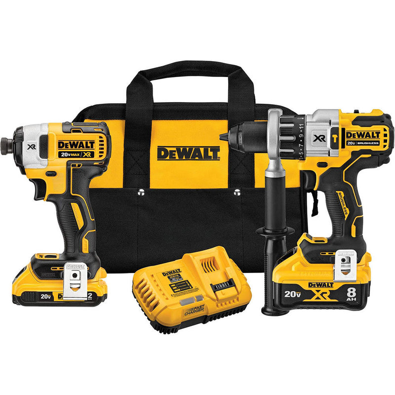 DeWalt DCK299D1W1 20V BL 2-TOOL KIT (2AH/8AH)