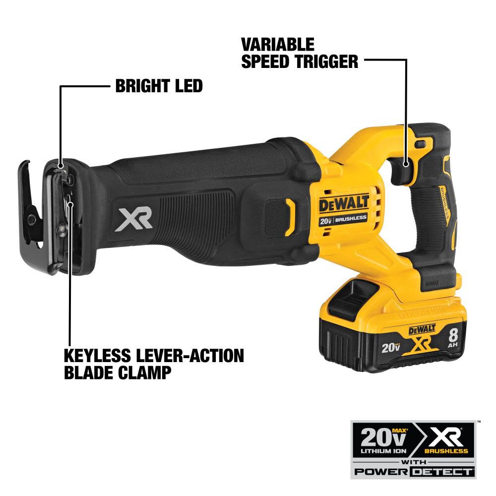 DeWalt DCS368W1 20V XRP RECIPROCATING SAW KIT