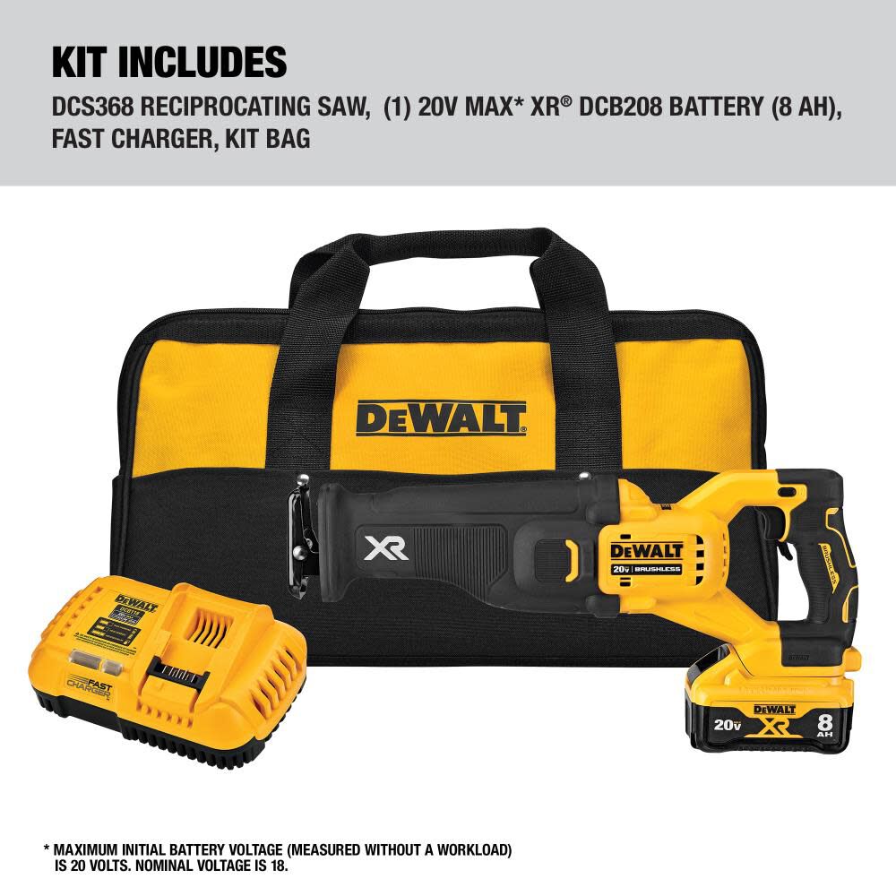 DeWalt DCS368W1 20V XRP RECIPROCATING SAW KIT