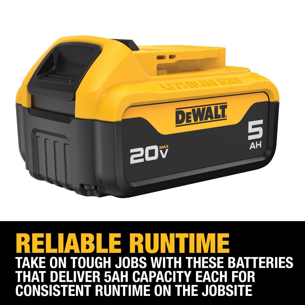 DeWalt DCB205-2C 20V MAX 5.0AH BARE TOOLS STARTER KIT