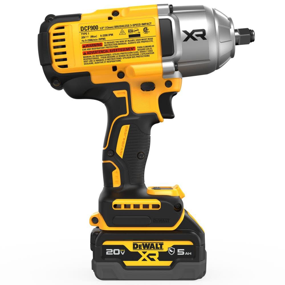 DeWalt DCF900GP2 1/2IN HIGH TORQUE IW KIT W/ GFN BATTERIE