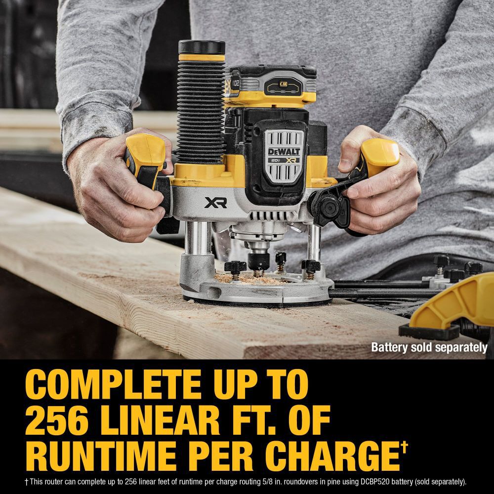 DeWalt DCW620B 20V MAX XR 2-1/4 HP PLUNGE ROUTER