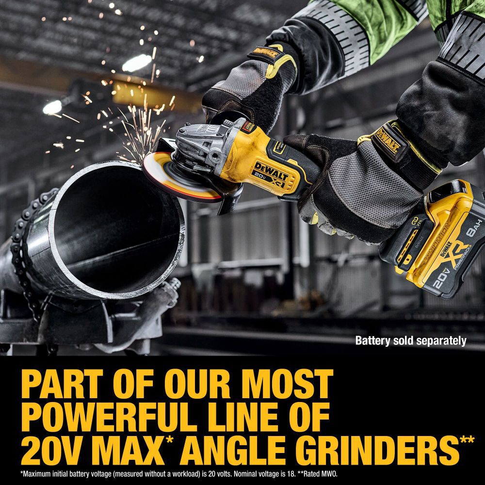 DeWalt DCG410B 20V MAX XR 4.5-5IN ANGLE GRINDER