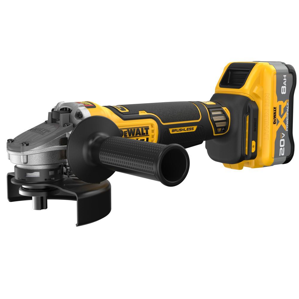 DeWalt DCG410WW1 20V MAX XR 4.5-5IN ANGLE GRINDER-8AH KIT