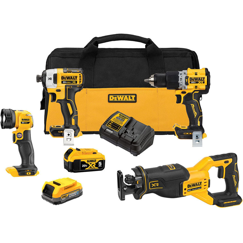 DeWalt DCK449E1P1 20V MAX XR BRUSHLESS 4 TOOL COMBO KIT
