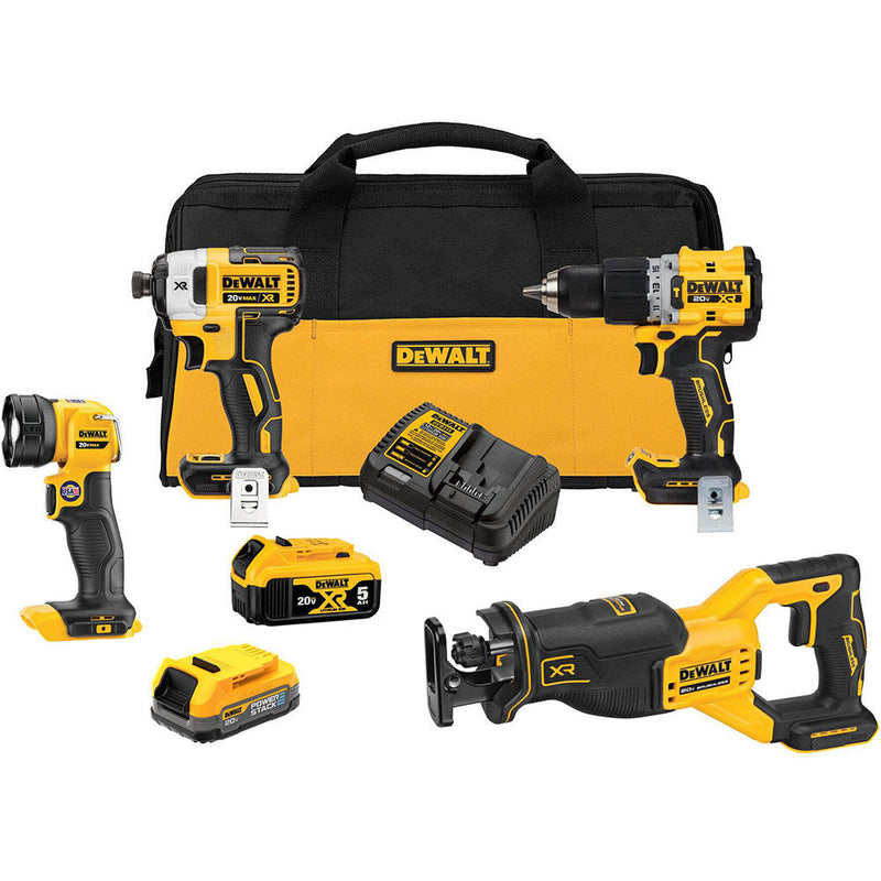 DeWalt DCK449E1P1 20V MAX XR BRUSHLESS 4 TOOL COMBO KIT