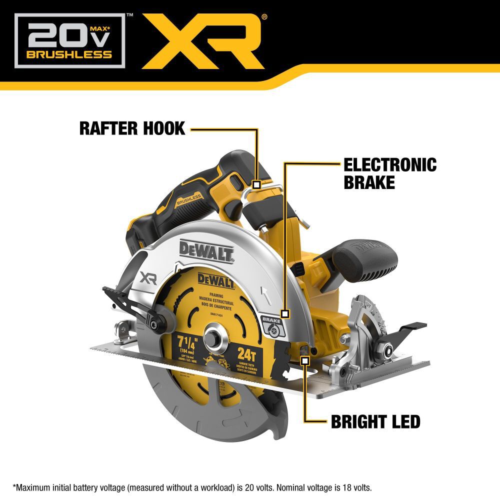 DeWalt DCS590B 20V MAX 7 1/4 INCH CIRC SAW (BARE)