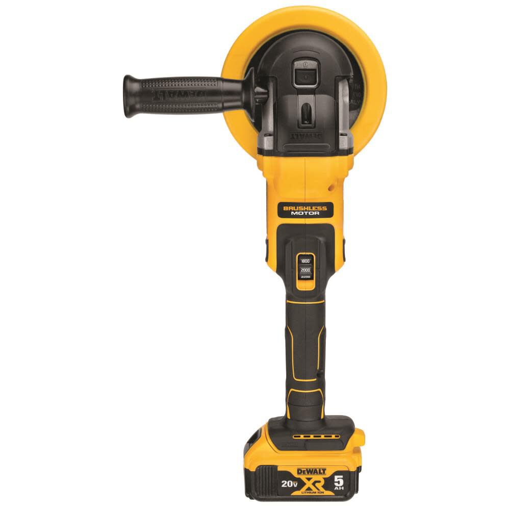 DeWalt DCM849P2 20V 7IN VS ROTARY POLISHER KITTED