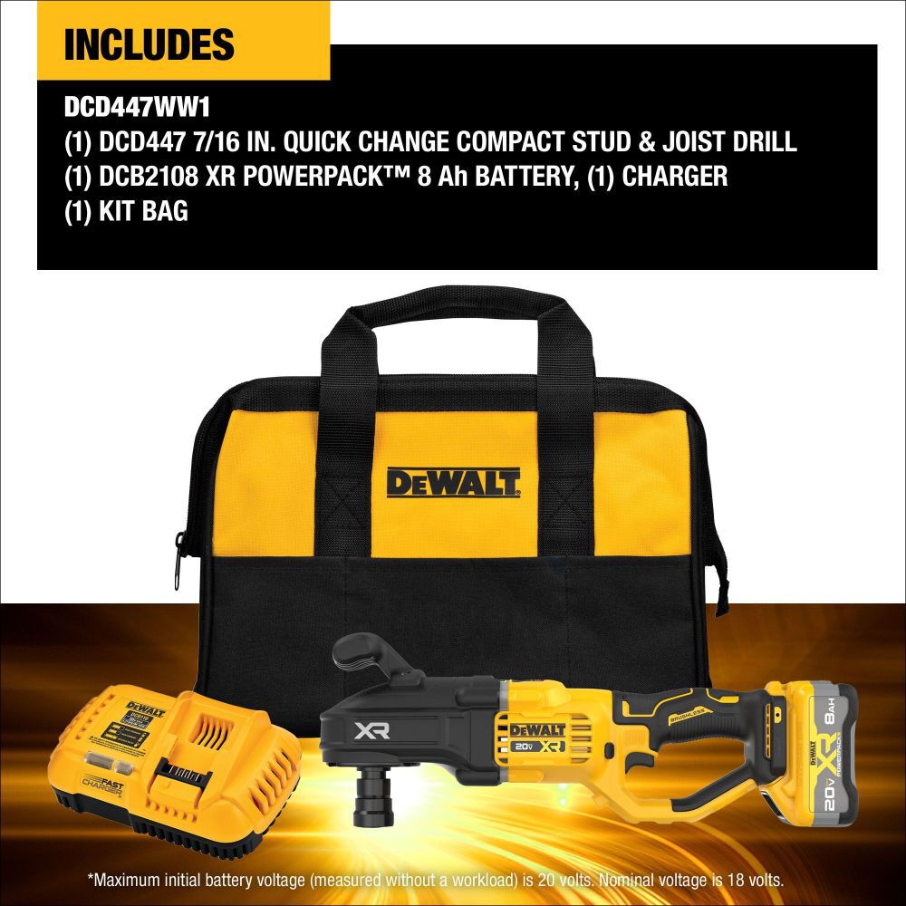 DeWalt DCD447WW1 20V MAX XR BRUSHLESS CORDLESS 7/16 IN