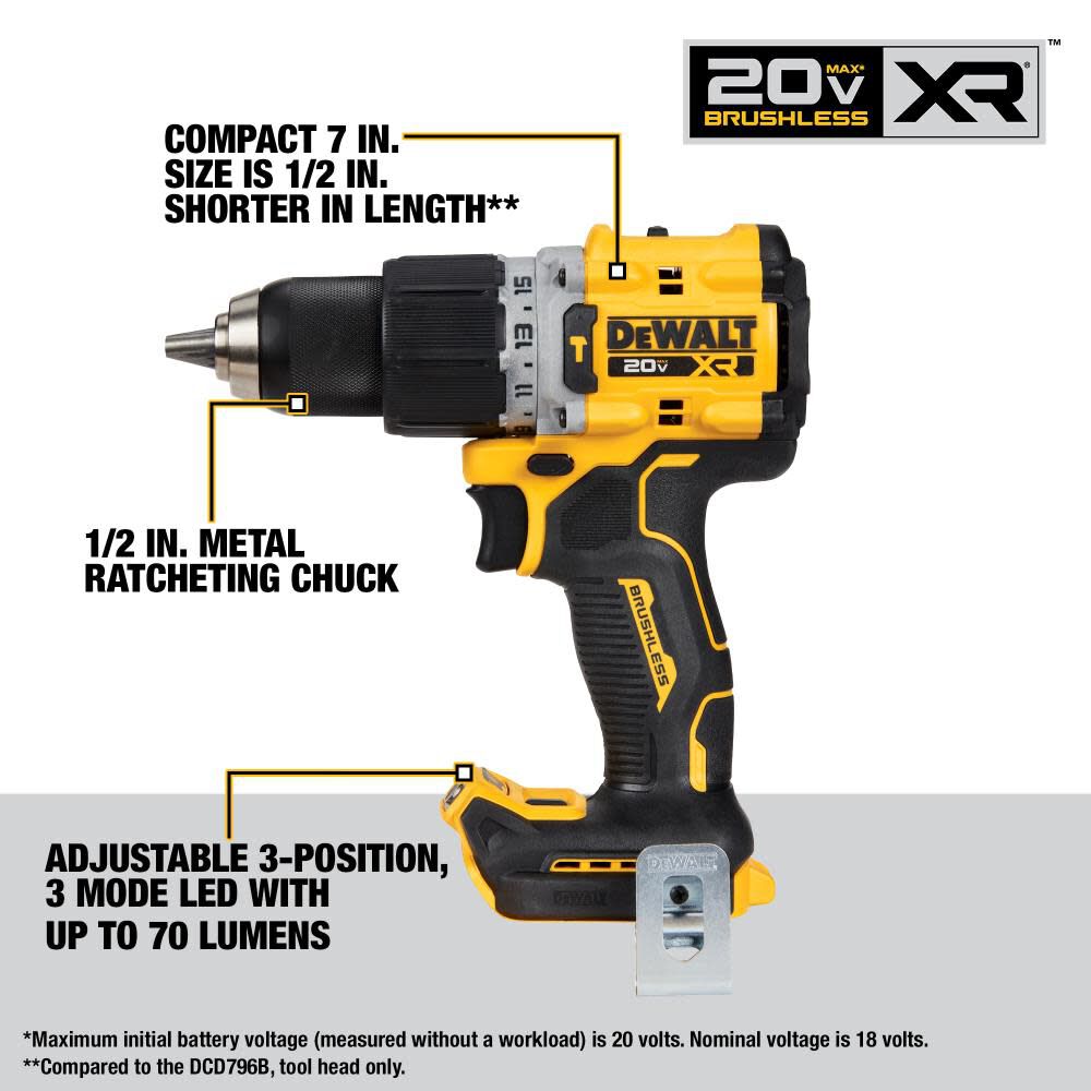 DeWalt DCK449P2 20V MAX XR BRUSHLESS 4-TOOL COMBO KIT