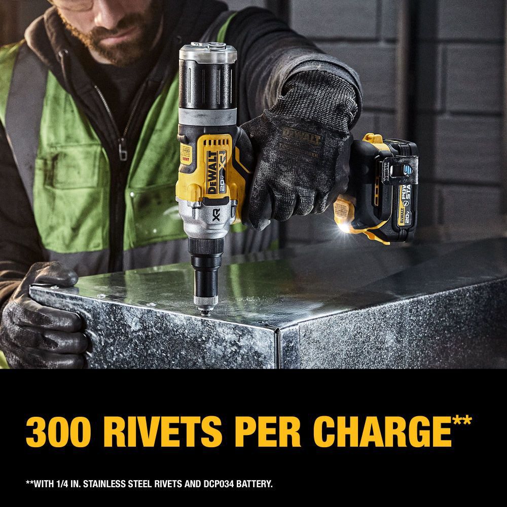 DeWalt DCF414GE2 20V MAX 1/4 RIVET TOOL PS 2X1.7AH GFN KT